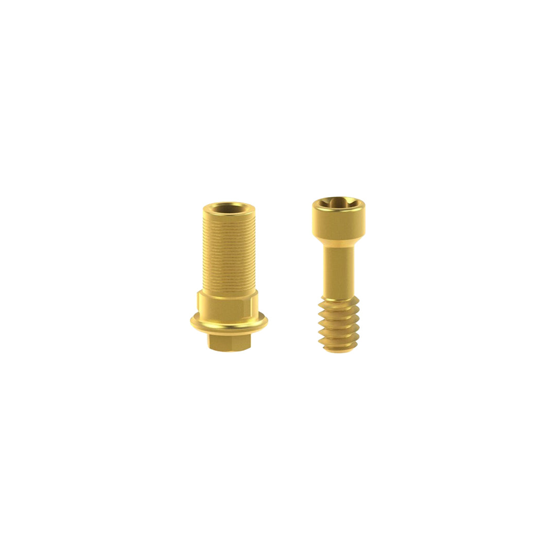Engaging Ti Base Abutment ø5.7 (Adjustable height / 0.5mm Collar) with Biaxial Screw - Compatible with Biohorizons® Tapered Internal