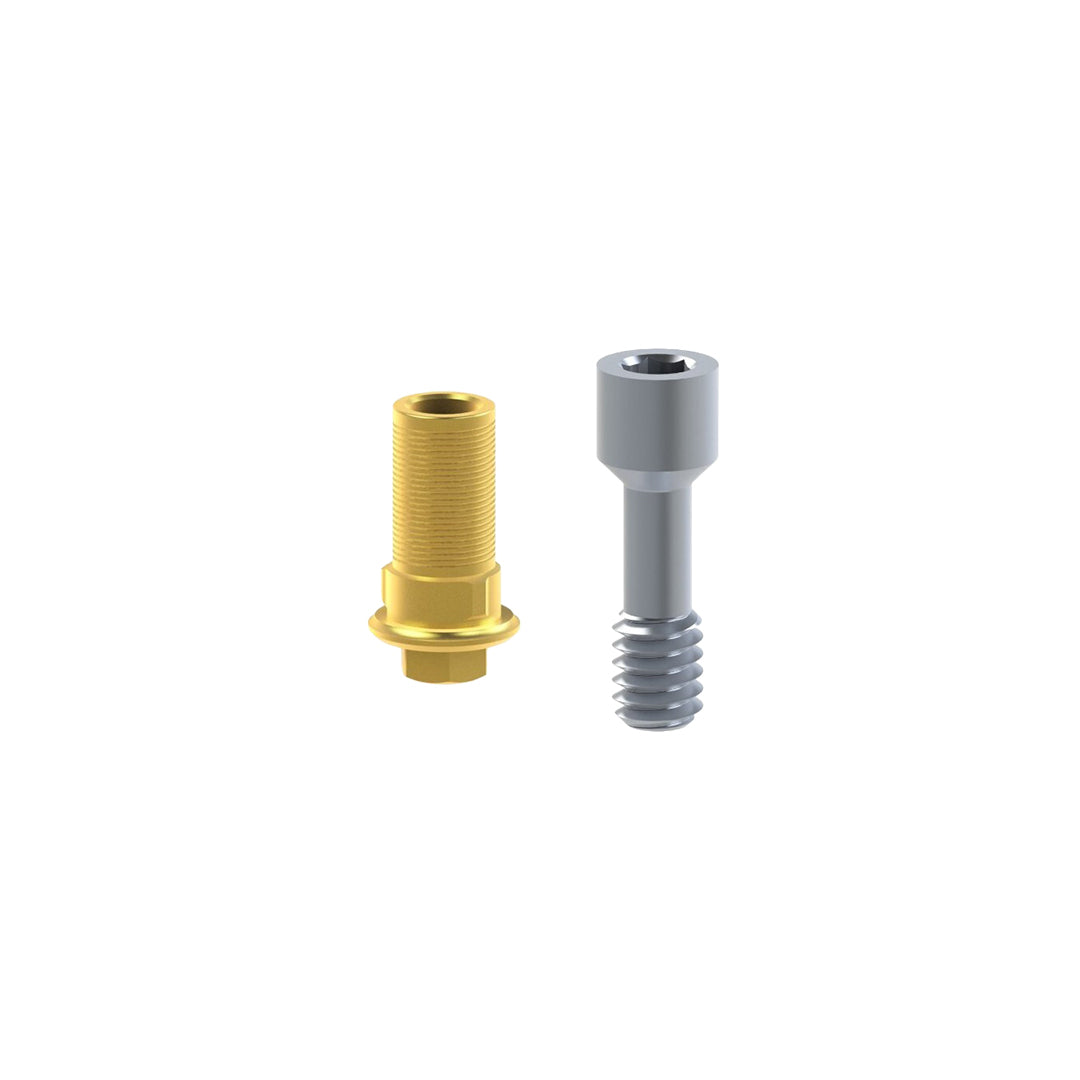 Engaging Ti Base Abutment ø5.7 (Adjustable height / 0.5mm Collar) with Straight Screw - Compatible with Biohorizons® Tapered Internal