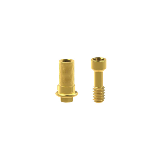Engaging Ti Base Abutment ø5.7 (Adjustable height / 0.5mm Collar) with Biaxial Screw - Compatible with Biohorizons® Tapered Internal