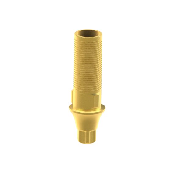 Engaging Ti Base Abutment ø3.0 (Adjustable height / 0.5 - 1.5 mm Collar) with Straight Screw - Compatible with Nobel Active™