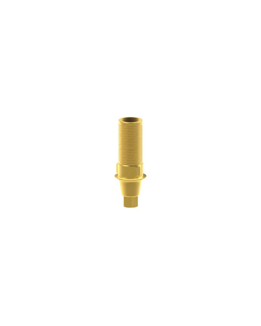 Engaging Ti Base Abutment (Adjustable height / 1.0 - 2.0 mm Collar) with Biaxial Screw - Compatible with Neodent Grand Morse